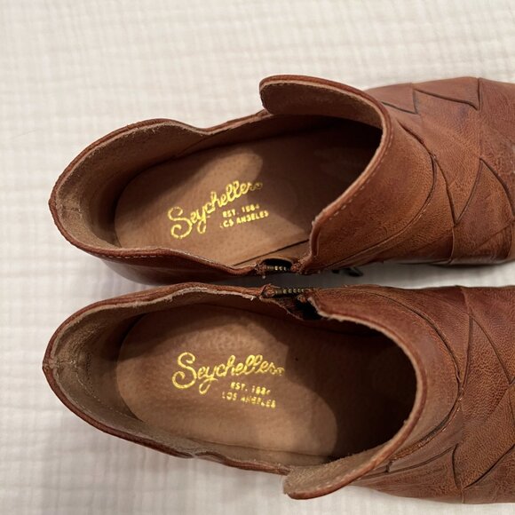 Seychelles Brown Leather Booties Size 7 - Picture 2 of 7